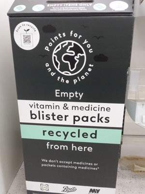 Boots Blister Packs Recycling